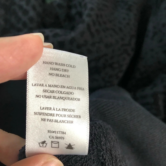 Rails Nico Black Flocked Cobra Hoodie Size Large - Picture 12 of 13